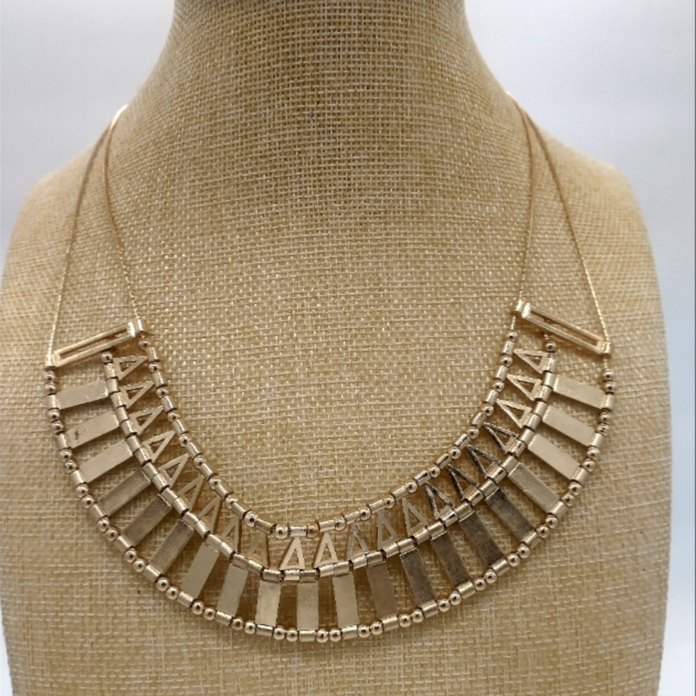 By Gennaro Gold Tone Statement Necklace